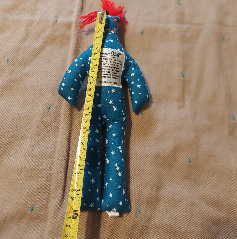 DAMMIT DOLL BLUE WITH STAR PATTERNS. - Picture 7 of 8